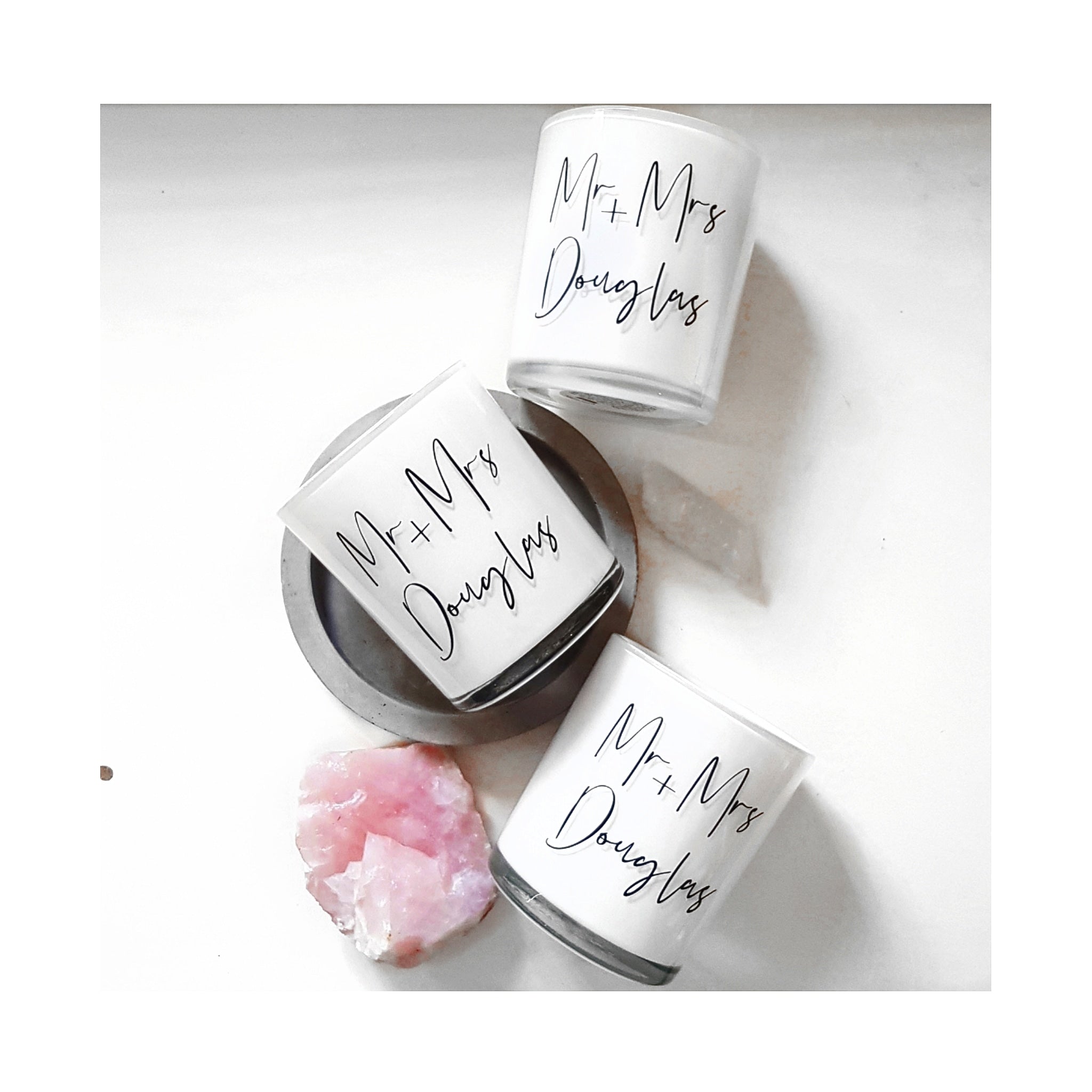 Personalised crystal Infused 'Name' Candles 360ml