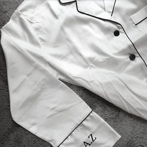 Personalised 2pce Pyjama Sleep Set (long sleeve/shorts)