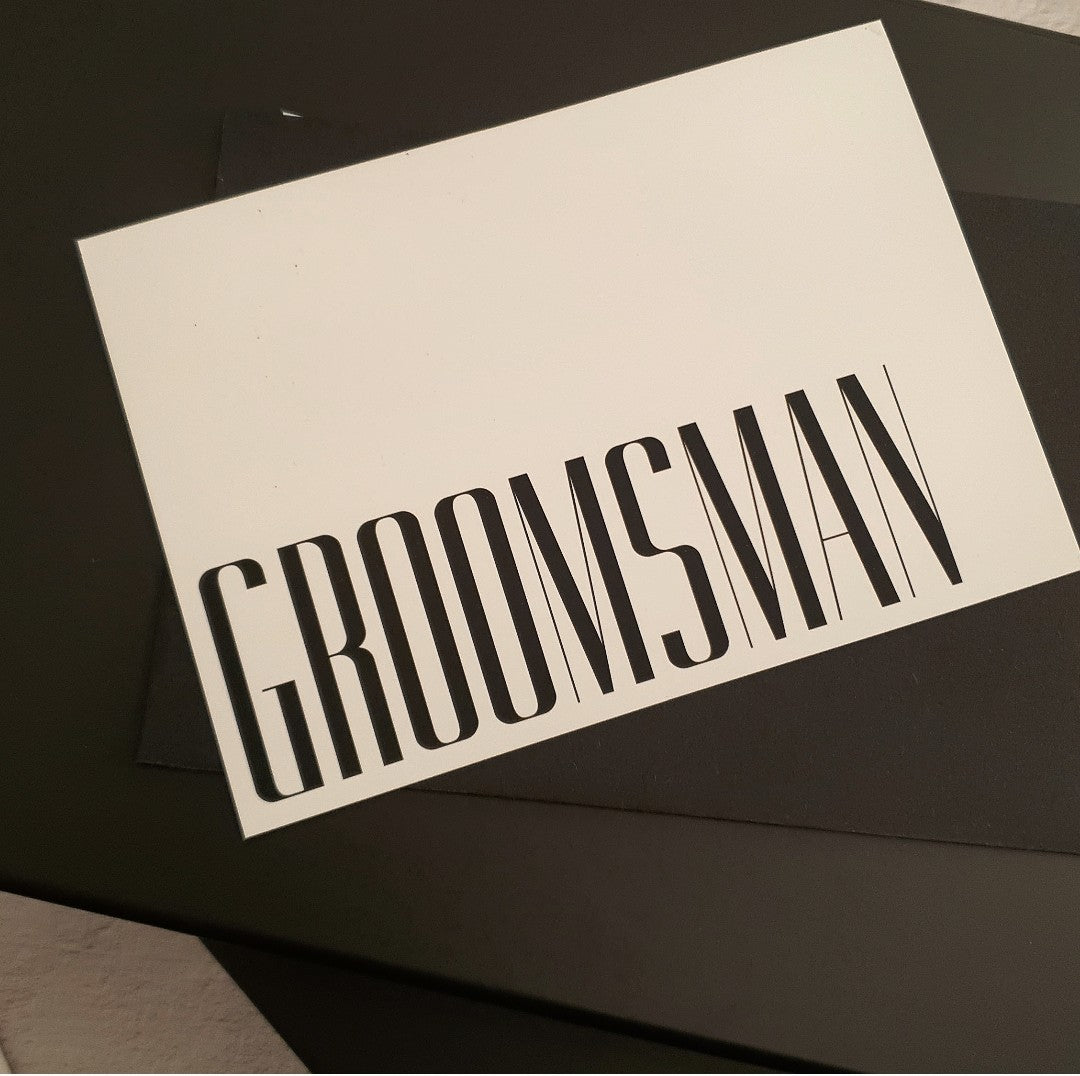 Best Man & Groomsman Card with envelope