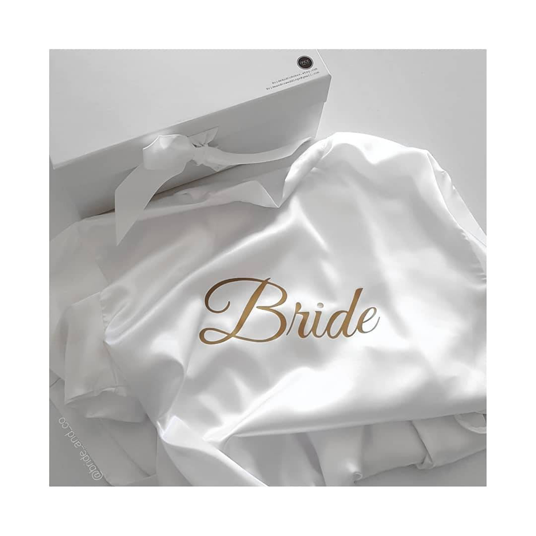 Bridal "Bride" Satin Robes