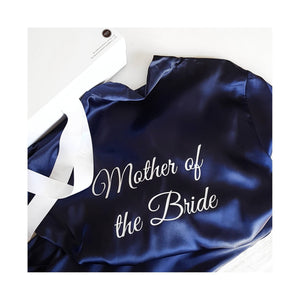 Bridal 'Mother of the Groom' Satin Robe.